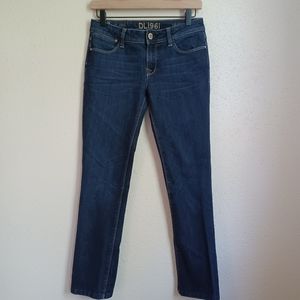 DL1961 Denim Grace High Rise Cropped Jeans Dark Wash Size 27